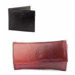 Black Men's Wallet + Brown Women's Wallet